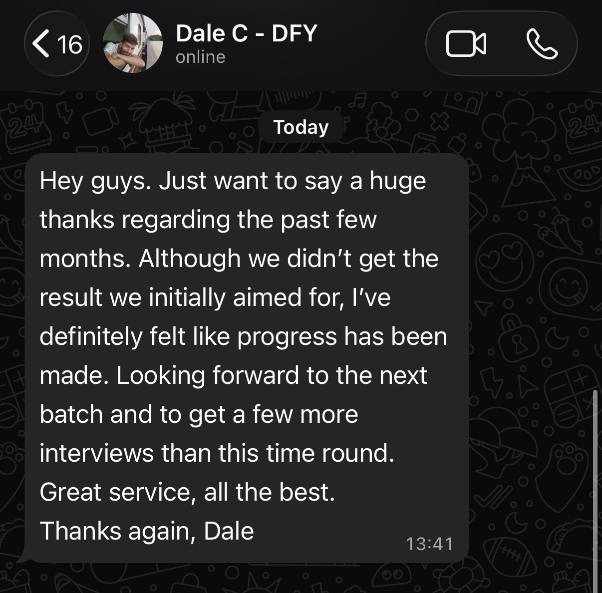 Dale - DFY client review